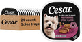 Cesar Classic Loaf in Sauce Adult Wet Dog Food Porterhouse Steak Flavor 3.5 oz. Easy Peel Trays, 24 Count (Pack of 1)