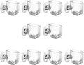 Pack of 10 Aquariums Plant Holder Suction Cup Designs Acrylic Feeding Bowl for Shrimp and Small Fish Feeding