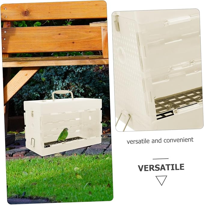 BESPORTBLE Outdoor Bird Carrier Cage for Small Parrots and Birds Portable Travel Cage Ventilation for Easy Airflow Compact Design for Pet Owners The Go