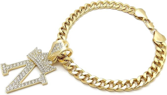 Initial Letter Cuban Chain Dog Chain Pet Chain Pet, Cat, Puppy Necklace (N, 14")