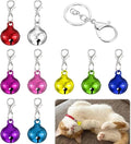 10 Pcs Cat Collar Bell Pet Bells for Cat Dog, Colourful Pet Small Bells with Clasps Pet Collar Accessories for Collars