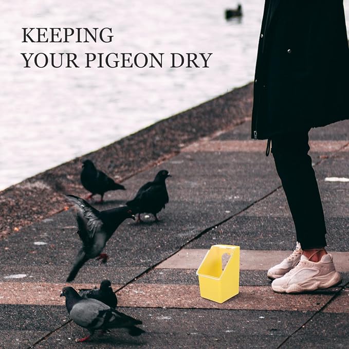 Milisten 4pcs Pigeon Cage Hanging Feeder Boxes with Lid Multifunctional Small Bird Feeding and Watering Container for Parrot and Cage Accessories Plastic Bird Feeders