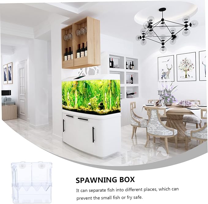 SUPVOX Breeding Tank Isolation Box for Fish Aquarium Incubator Cup Design to Improve Survival Rates for Fish Hatching and Breeding