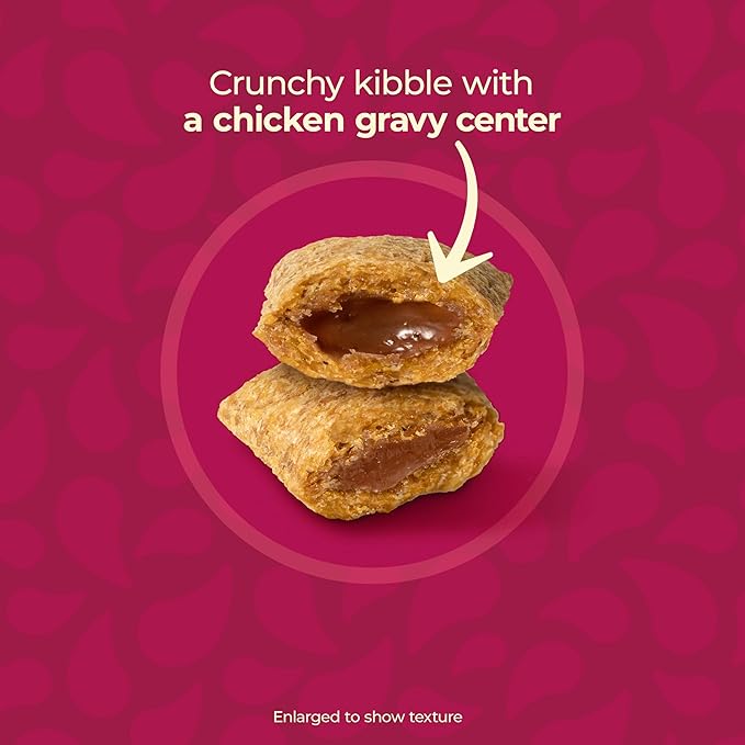 Meow Mix Gravy Bursts Savory Chicken Flavor Mix with Gravy Filled Pieces, Dry Cat Food, 13.5 Pound Bag