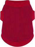 Cozy and Functional Dog Shirts for Small Puppies: Stretchable Wine Red Attire with Easy-On Design, Ideal for Chihuahuas and Yorkies - Enhance Comfort and Playfulness on Chill Days Large