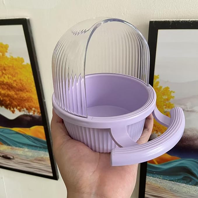 Bird Feeder for Cage – No Mess Feeder & Water Dispenser, Easy to Install and Clean, Semi-Enclosed Design Prevents Splashing