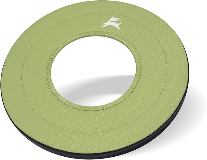 OllyDog Super Flyer Dog Frisbee Toy, 11" – Durable, Lightweight & Water-Resistant Flying Disc – Soft on Teeth & Gums – Floats on Water – Outdoor Fetch Toy for Medium & Large Dogs (Palm)