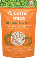 A Better Treat – Freeze Dried Organic Pumpkin Dog and Cat Treats, Organic, Single Ingredient | Natural, Healthy, Diabetic Friendly | Made in The USA