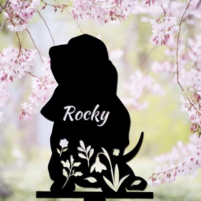 Personalized Dog Memorial Stake, Dog Grave Marker, in Memorial of Dog, Dog Loss Gift, Dog Name Sign Pet Sympathy Gift