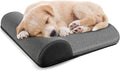 Dog Bolster Pillow/Headrest for Small Dogs and Cats, Dog Bed Pillow for Cervical Vertebra/Neck Stable Support, Portable Elastic Soft Pet Headrest for Dog Cat (S（12.76 x 11.81in）)