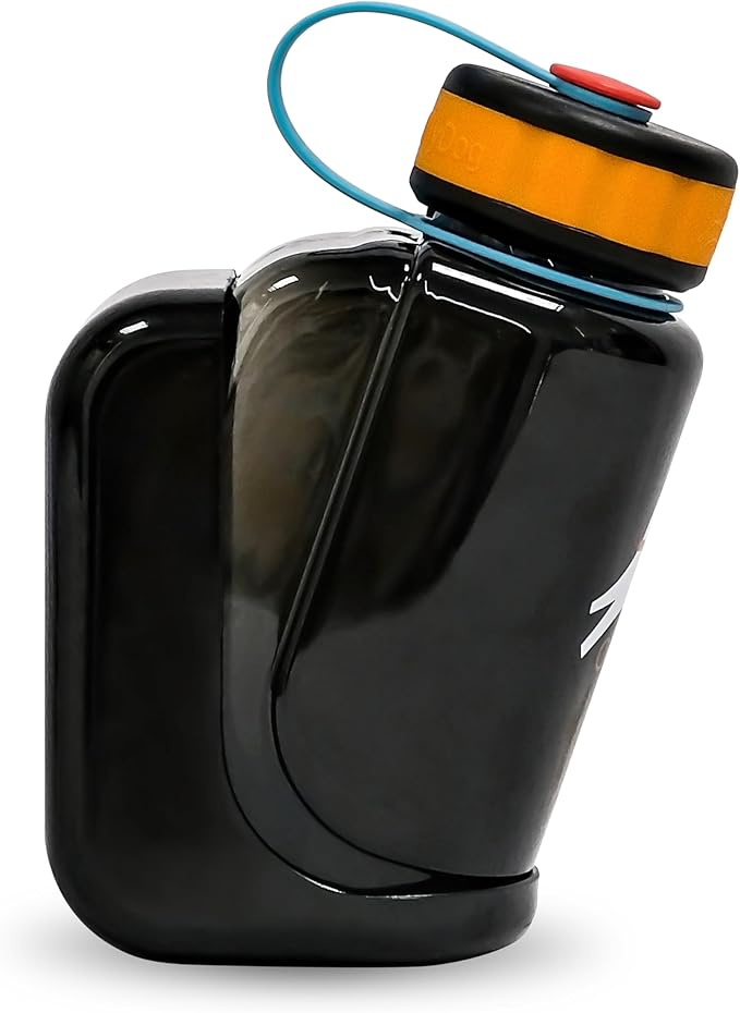 OllyDog OllyBottle | Tritan Dog Water Bottle with Detachable Bowl | BPA Free Leakproof Pet Dispenser | Hiking Travel (600ML, Chromatic)