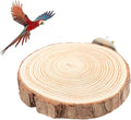 Round Wooden Springboard, Parrot Perches Stand Toy Bird Parrot Perch Bird Cage Accessories for Small Parakeets Cockatiels Hamster(10cm)