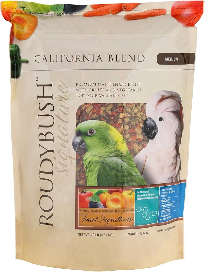 RoudyBush California Blend for Birds Medium 10 Lbs (210MDCB)