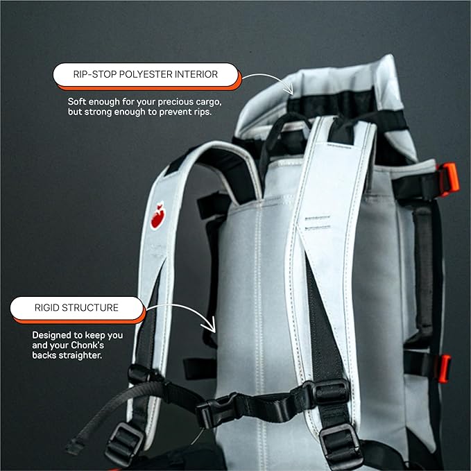 Maxine One Dog Backpack Carrier for Medium Dogs by Little Chonk | Adjustable & Ergonomic Front Facing Dog Carrier Backpack | Bult to be Safer | Pet Backpack Carrier, Featured in Wired Magazine - Black