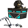 TRAVELIN K9 Pet-Pilot MAX Dog Bicycle Basket Carrier | 8 Color Options for Your Bike (Turquoise)