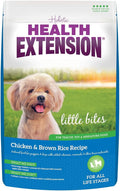 Health Extension Little Bites Dry Dog Food for Toy and Small Breeds, Chicken & Brown Rice Recipe, with Probiotics & Superfoods for Digestion & Coat Health, 4 lb Bag