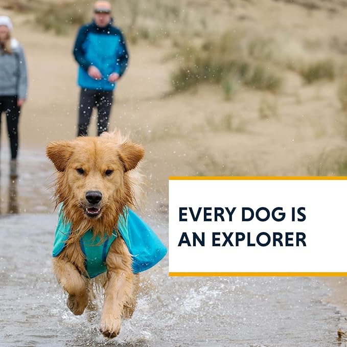 Ruffwear, Sun Shower Dog Raincoat, All-Weather Jacket, Waterproof, Windproof & Lightweight, Mineral Yellow, XX-Small