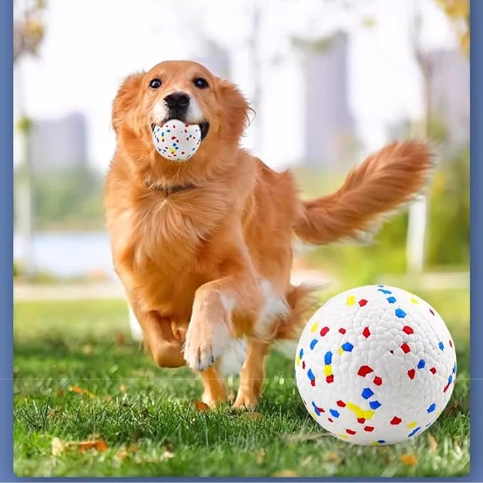 Automatic Tennis Ball Launcher for Dogs, Interactive Dog Toy Thrower, Adjustable Distance ft, Includes 2.3-inch Small Balls (6 Pcs Balls)