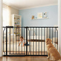 Extra Wide 57.5-62 Inch Large Baby Gates for Stairs, Doorways - No Drilling, Pressure Mounted Pet Gates for Kids & Dogs