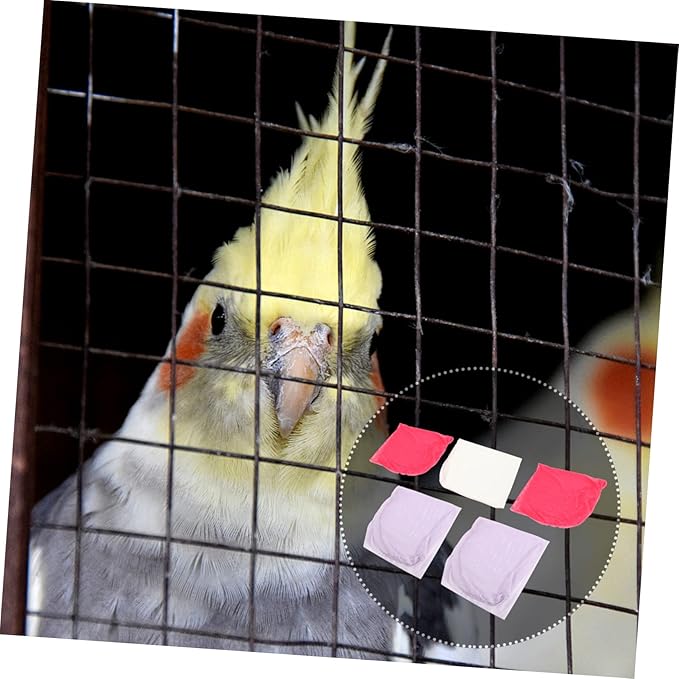 balacoo 15pcs High Elastic Bird Carrier Bag for Parrots Leakproof Net Travel Cage Breathable Material Random Color