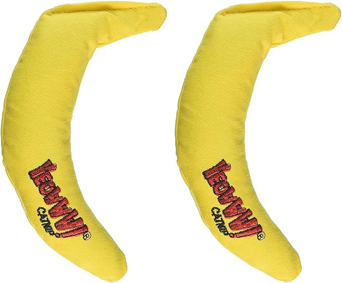 Yeowww! Yellow Banana Catnip Toy (2 Pack)