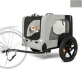 Anwick Dog Bike Trailer, Heavy Duty Dog Trailer for Bicycle, Cart Pet Bike Carrier with 3 Doors, 16" Wheels, Flag, Collapsible to Store, Pet Cart Bicycle Carrier for Small and Medium Pets