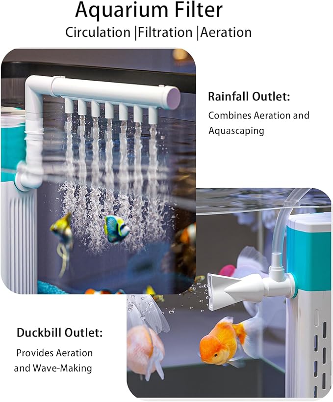 Negative Pressure Aquarium Fish Tank Kit, 3 Gallon Betta Fish Tank Starter Kit with Light and Filter, Blue Sand, Perfect for Small Fish, Shrimp, or Beta