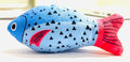 LEO & LEXI Velvet Plush Fish Cat Toy for Indoor Cats & Kittens – Lightweight Hunting, Kicking & Carry Toy, Soft Prey Toy for Boredom Relief, Washable