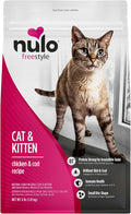 Nulo Freestyle Cat & Kitten Dry Food - Chicken & Cod Recipe, High Protein Grain Free Cat Food, Natural Kibble with Probiotics & Omega Fatty Acids, 4lb Bag