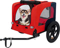 Heavy Duty Dog Bike Trailer with 16" All-Terrain Wheels & Universal Hitch, Foldable Pet/Cargo Carrier for Bicycles, Camping, Hiking