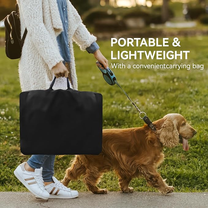 Dog Playpen, Medium Puppy Pet Playpen, Dog Crate Tent Cage Indoor/Outdoor, Portable Pop Up Dogs Kennel Playpen with Carrying Case for Dogs/Cats/Rabbits, Hot Pink