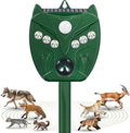Shamzy Solar Ultrasonic Animal Repellent Outdoor, Cat Deterrent for Yard with 6 LED Flashing Lights & Motion Sensor That Repel Dogs, Deer, Fox, Raccoon, Skunk, Rabbit, Squirrel Deterrent Outdoor