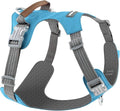 No Pull Dog Harness – Adjustable Reflective Nylon Vest for Small Medium Large Dogs, Escape Proof Training Harness with Leather Control Handle, Lightweight Aluminum Hardware (Cyan, S)