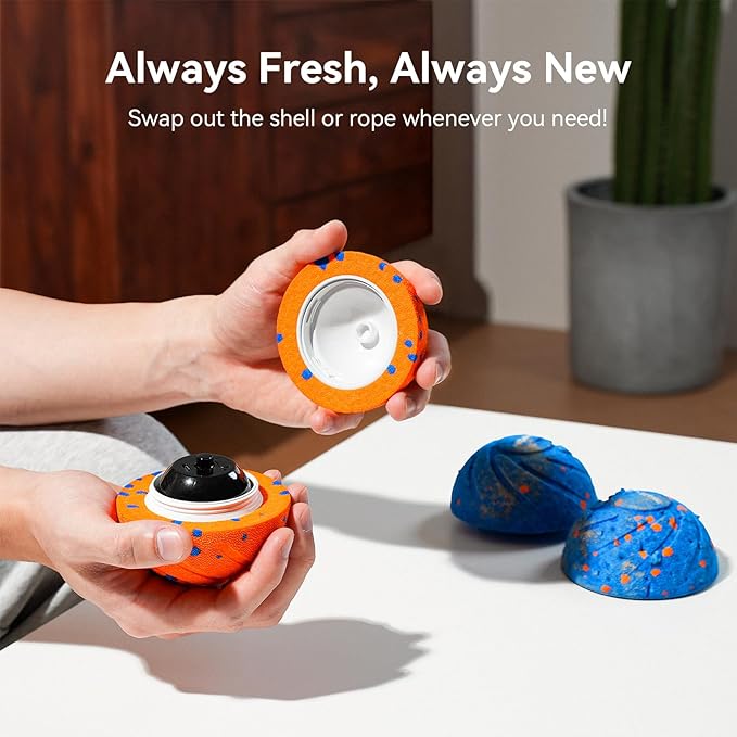 Cheerble Smart Interactive Dog Toy, Wicked Ball AIR, Automatic Moving, Bouncing, Rotating, IPX7 Waterproof Rating, Active Rolling Ball for Medium and Large Dogs