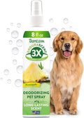 TropiClean Dog Perfume, Long Lasting Pineapple Cologne, Deodorizing Spray for Smelly Dogs, After Bath Detangling Spray, Safe for Cats, 8oz.