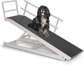 Large Dog Ramp for Bed, by DoggoRamps – Extra Wide Dog Ramp for Large Dogs to Get on High Beds up to 35" Tall – Wide Ramp with Rails, Platform & Non-Slip Grip – Made in N America from Solid Hardwood