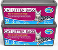 Cat Litter Refill Bags Compatible with Genie Easy Roll Litter Bin, 50 Count Bags Long Lasting Cat Bag Cartridge, 7-Layer Odor Control, Leak-Proof & Easy Tear Design