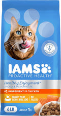 IAMS Healthy Enjoyment Dry Cat Food Chicken & Salmon Recipe, Cat Food Dry Recipe, 6 lb. Bag