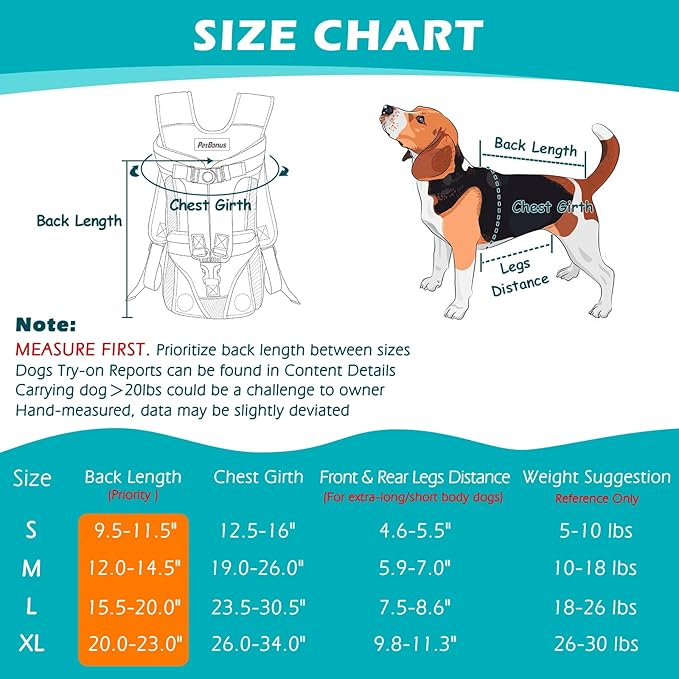 PetBonus Pet Front Dog Carrier Backpacks, Adjustable Pet Backpack, Legs Out Easy-fit Puppy Chest Carrier for Medium Small Dogs, Hands Free for Hiking, Cycling (Purple, S)