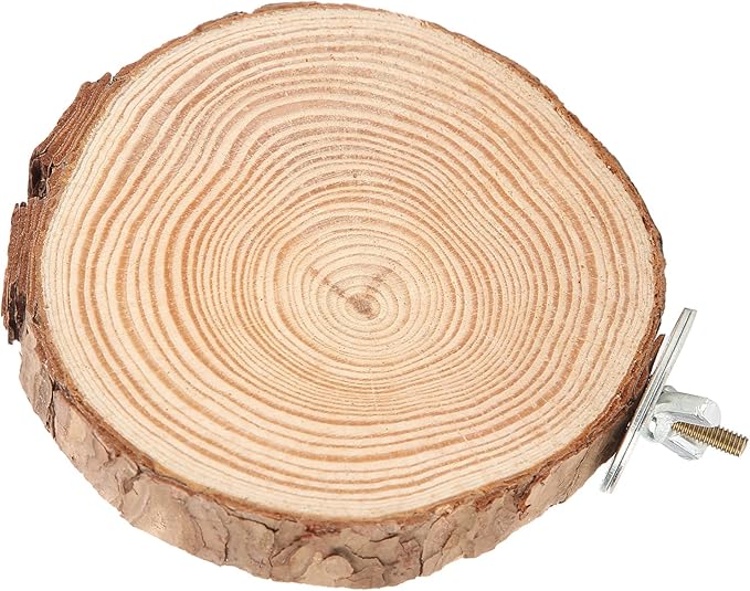 Parrot Perches Stand, Wooden Round Platform Bird Toy, Bird Perches Stand, for Small Parakeets Squirrel, for Hamster