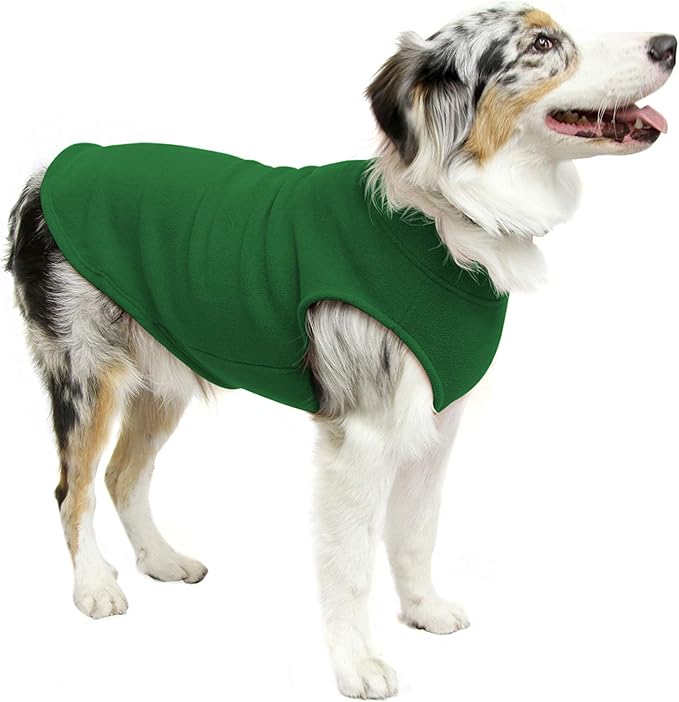 Gooby - Stretch Fleece Vest, Pullover Fleece Vest Jacket Sweater for Dogs, Forest Green, 3X-Large