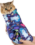 Paw Legend 27.6" Cat Wrap for Grooming Cat Wrap for Cutting Nails Cat Restraint for Nail Clipping Self Adhesive Blanket Restraint Cloth for Cats Within 15lbs