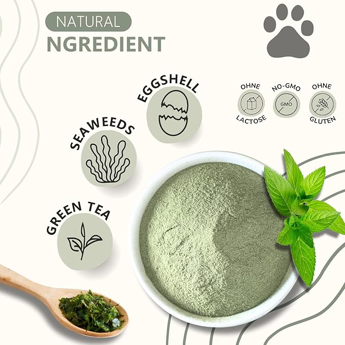 Dog Teeth Cleaning Powder 150g, Dog Breath Freshener, Effectively removes Tartar and Bad Breath, inhibits Plaque, Suitable for Dogs and Cats' Teeth Care Powder