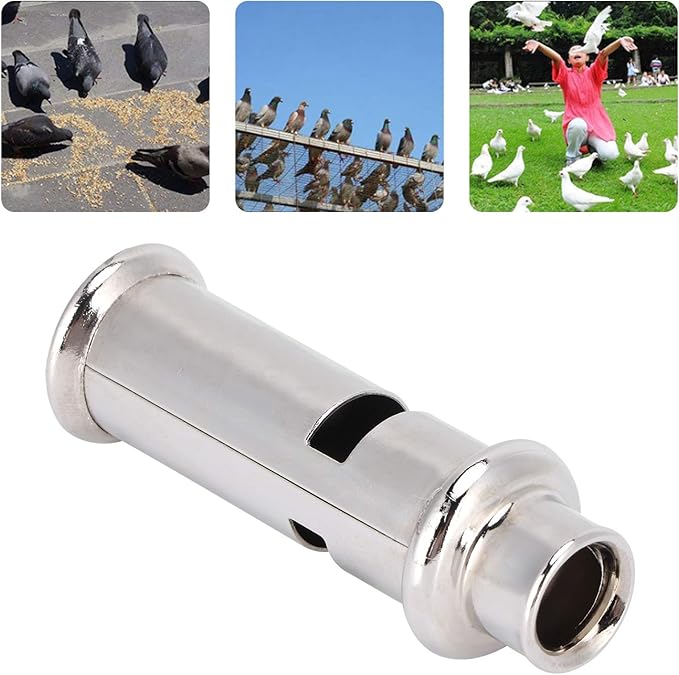 Pigeons Whistle, Silver Training Whistle, with Lanyard Mini Portable Anti‑ for Pigeons for Young Pigeons for Bird for Homing Pigeon