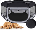 Dog Cat Playpen,Portable Pet Puppy Playpen,Rabbit Puppy Dog Play Pen for Indoors,Dogs Tent for Indoor Cats,Kitten Playpen,Collapsible Small Cats Crate Cage for Small Dogs with Carrying Case(Grey, L)