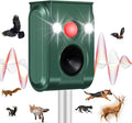 Cat Repellent Outdoor, Solar Ultrasonic Animal Repeller with Motion Sensor Waterproof Deer Repellent Devices Skunk Raccoon Squirrel Dog Cat Deterrent Outdoor for Garden Yard