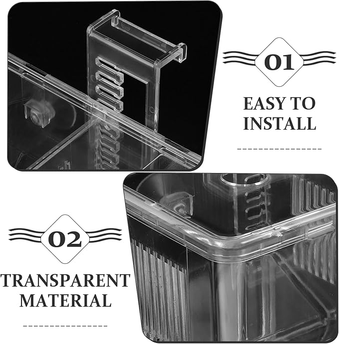Fish Breeding Box Incubator for Shrimp and Tropical Fish Divider Hatchery Enhanced Survival Rates for Newborns Easy Observation and Installation