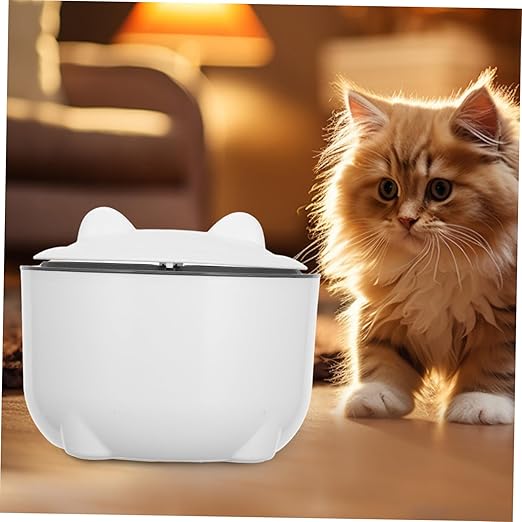 1set Cartoon Desktop Trash Can with Lid Enclosed Cat Litter Box for Easy Disposal Button Operation Includes Trash Bags for Home and Office Use