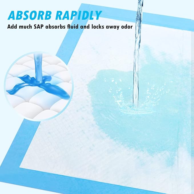 Dog and Puppy Pee Pads 50-Count Disposable Pet Pad 28x34 inch X-Large Waterproof Pet Training Pad Dog Pee Pads Maximum Absorption and Protection