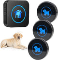 Dog Door Bell, Wireless Dog Doorbells for Potty Training – Dog Bells to Go Outside, 1000Feet Range, Waterproof Button, 55 Melodies & 5 Notification Modes (3 Buttons)
